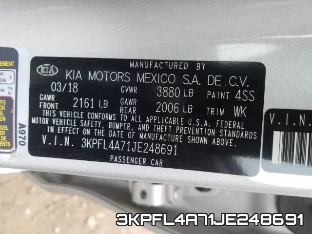 3KPFL4A71JE248691 фото 2
