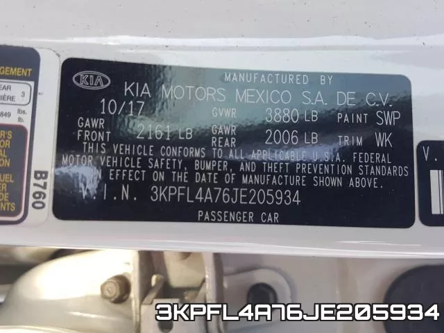 3KPFL4A76JE205934 фото 2