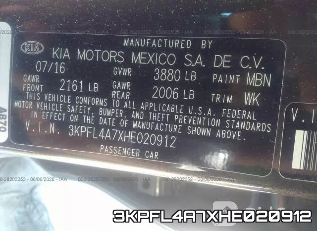 3KPFL4A7XHE020912 фото 10