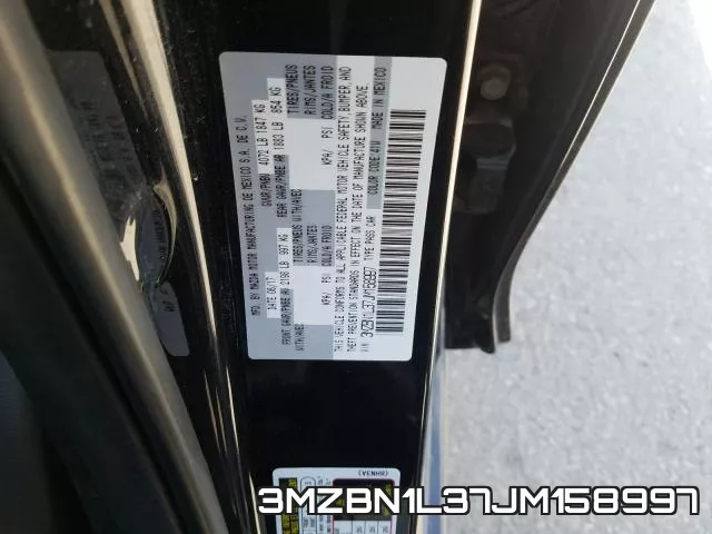 3MZBN1L37JM158997 фото 2