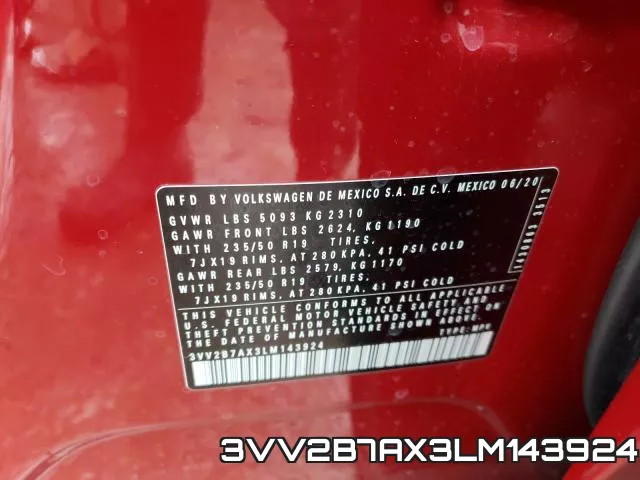 3VV2B7AX3LM143924 фото 2