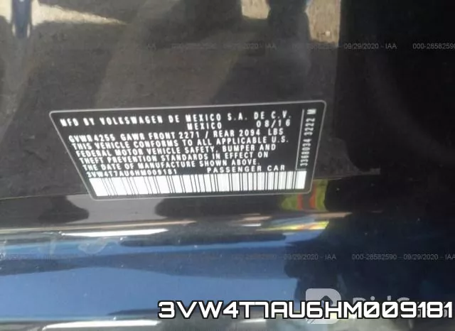 3VW4T7AU6HM009181 фото 10