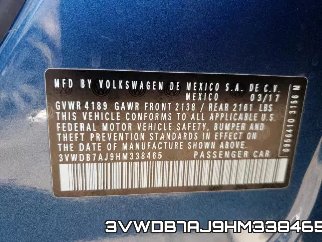 3VWDB7AJ9HM338465 фото 2