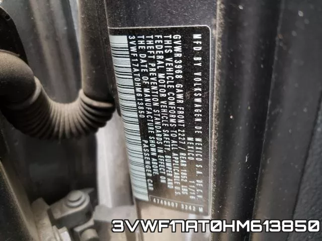 3VWF17AT0HM613850 фото 2