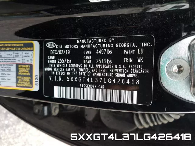 5XXGT4L37LG426418 фото 2