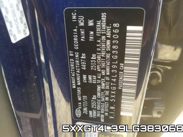 5XXGT4L39LG383068 фото 2