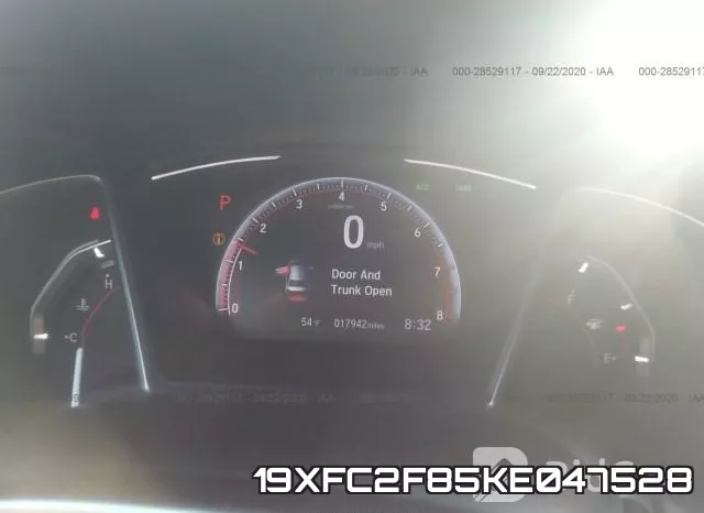 19XFC2F85KE047528 фото 8