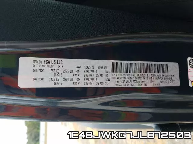 1C4BJWKG7JL872503 фото 2