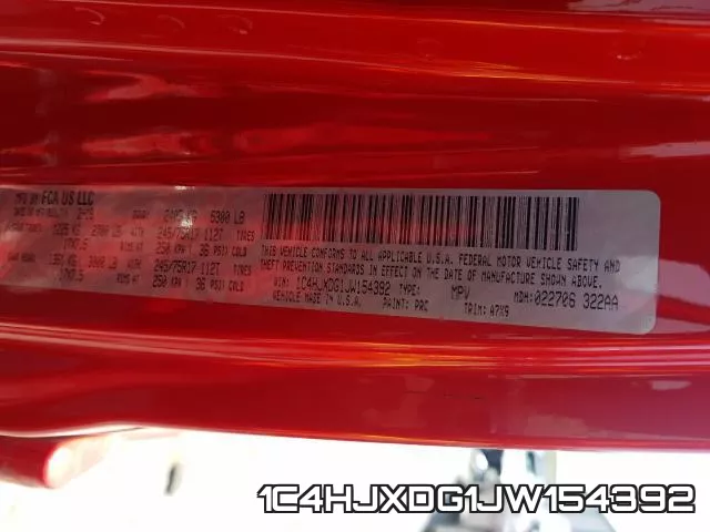 1C4HJXDG1JW154392 фото 2