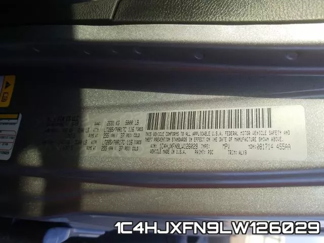 1C4HJXFN9LW126029 фото 2