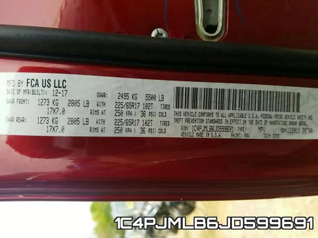 1C4PJMLB6JD599691 фото 2