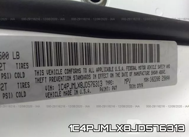 1C4PJMLX8JD576313 фото 10