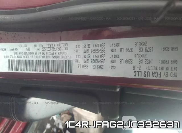 1C4RJFAG2JC332637 фото 10