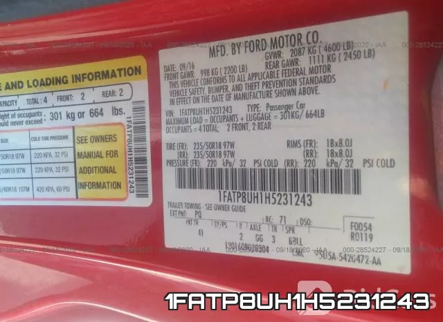 1FATP8UH1H5231243 фото 10