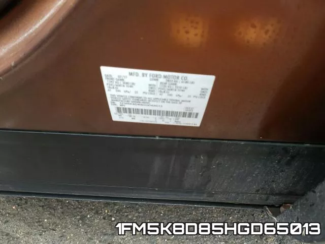 1FM5K8D85HGD65013 фото 2