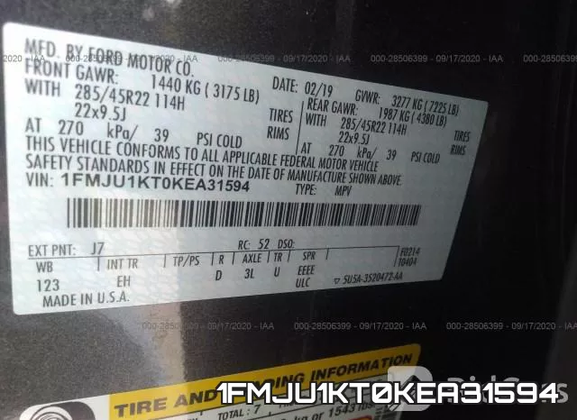 1FMJU1KT0KEA31594 фото 10