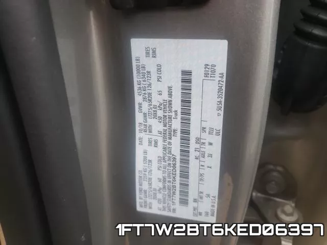 1FT7W2BT6KED06397 фото 2