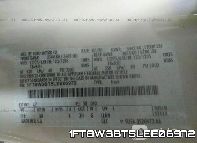 1FT8W3BT5LEE06972 фото 10