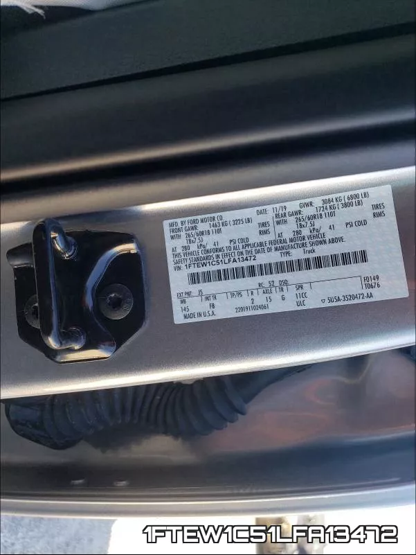 1FTEW1C51LFA13472 фото 2