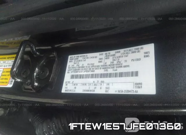 1FTEW1E57JFE07360 фото 9