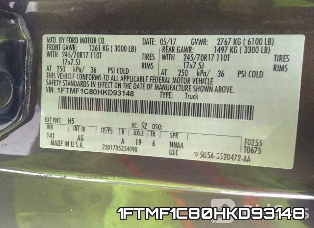 1FTMF1C80HKD93148 фото 10