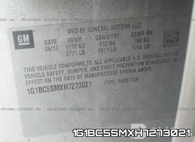 1G1BC5SMXH7273021 фото 10