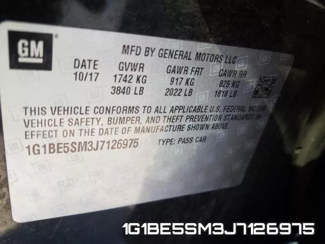 1G1BE5SM3J7126975 фото 2