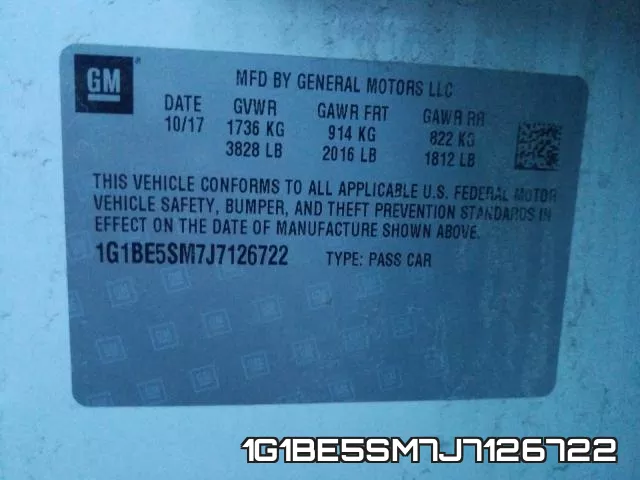 1G1BE5SM7J7126722 фото 2