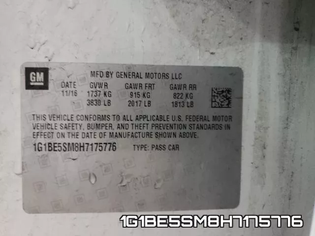 1G1BE5SM8H7175776 фото 2