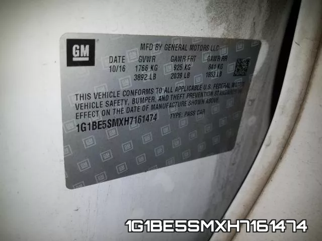 1G1BE5SMXH7161474 фото 2