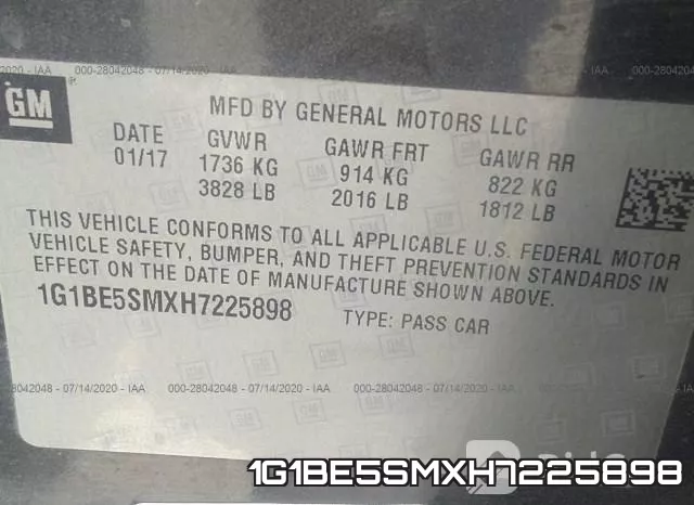 1G1BE5SMXH7225898 фото 10