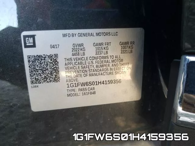1G1FW6S01H4159356 фото 2