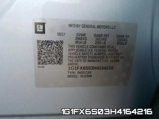 1G1FX6S03H4164216 фото 2