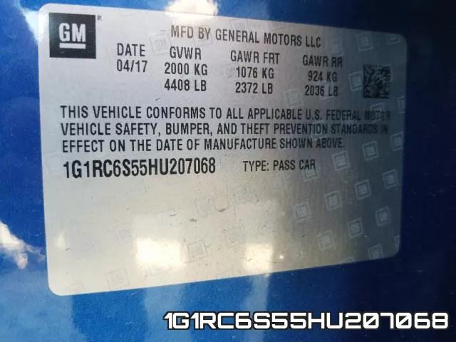 1G1RC6S55HU207068 фото 2