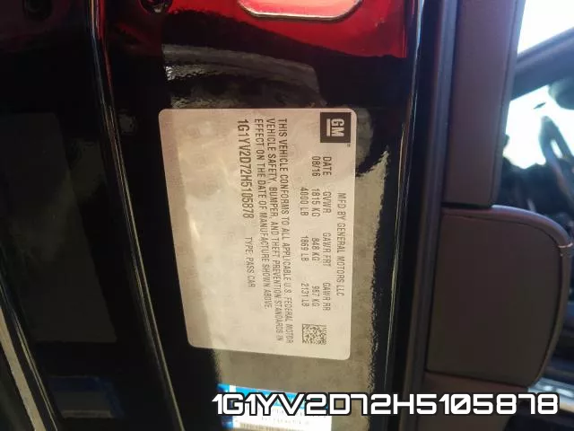 1G1YV2D72H5105878 фото 2