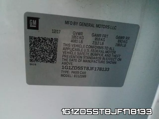 1G1ZD5ST8JF178133 фото 2