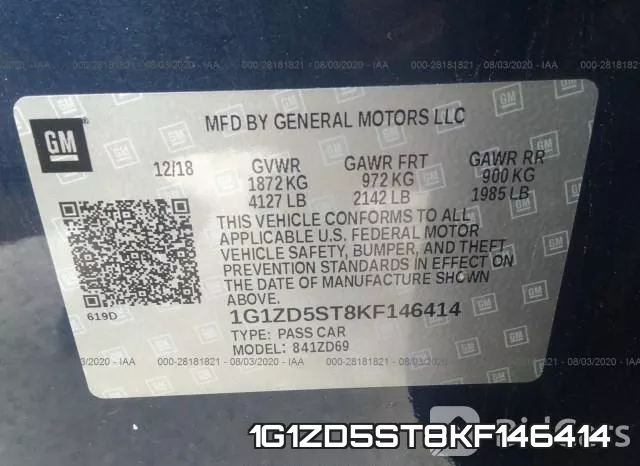1G1ZD5ST8KF146414 фото 10