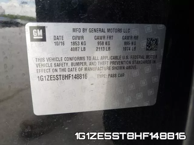 1G1ZE5ST8HF148816 фото 2