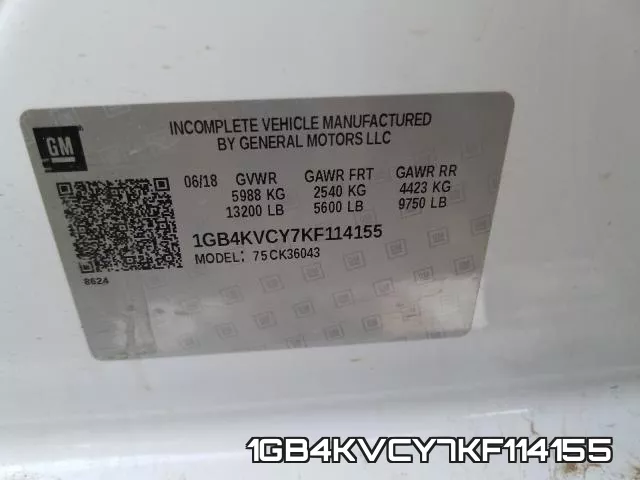 1GB4KVCY7KF114155 фото 2