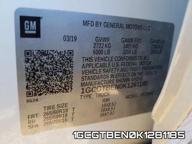 1GCGTBEN0K1281185 фото 2