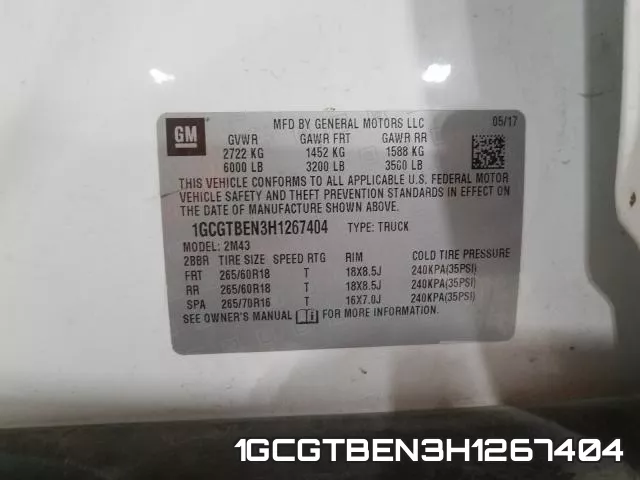 1GCGTBEN3H1267404 фото 2