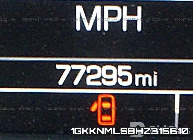 1GKKNMLS8HZ315610 фото 8