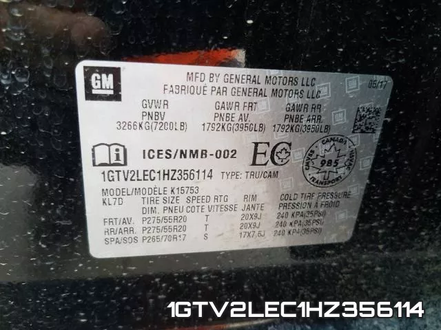 1GTV2LEC1HZ356114 фото 2