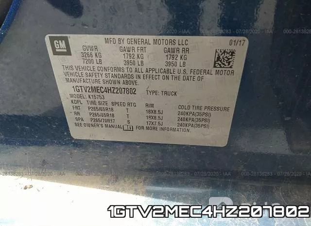 1GTV2MEC4HZ207802 фото 9