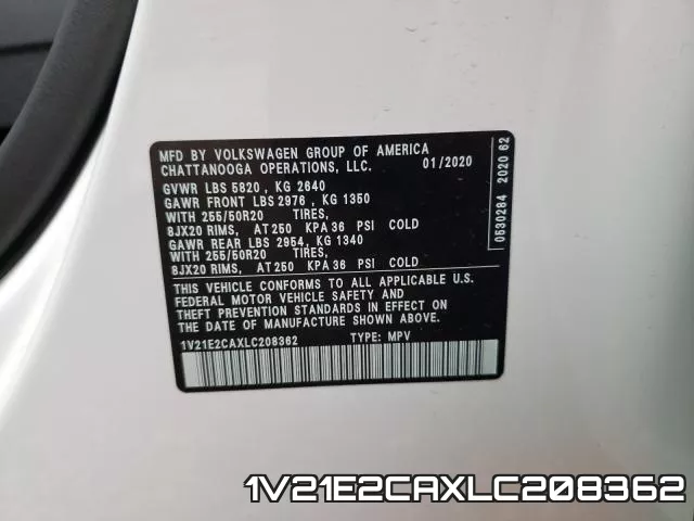 1V21E2CAXLC208362 фото 2