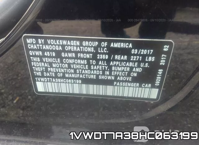 1VWDT7A38HC063199 фото 9