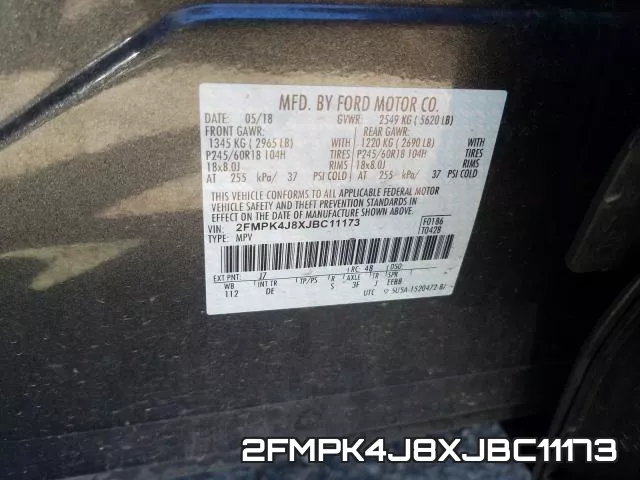 2FMPK4J8XJBC11173 фото 2