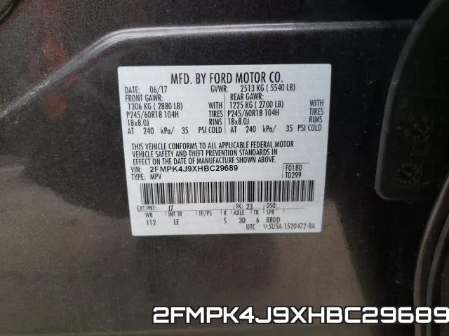 2FMPK4J9XHBC29689 фото 2