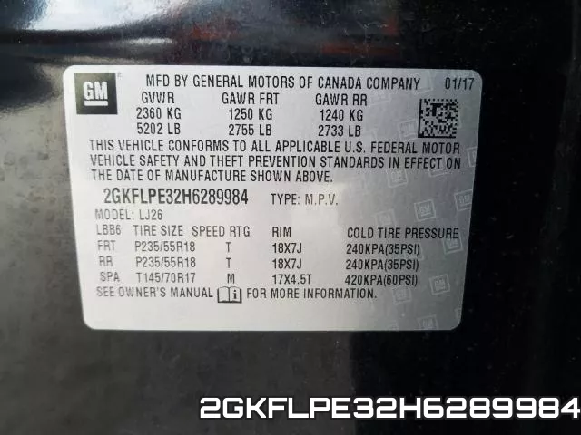 2GKFLPE32H6289984 фото 2