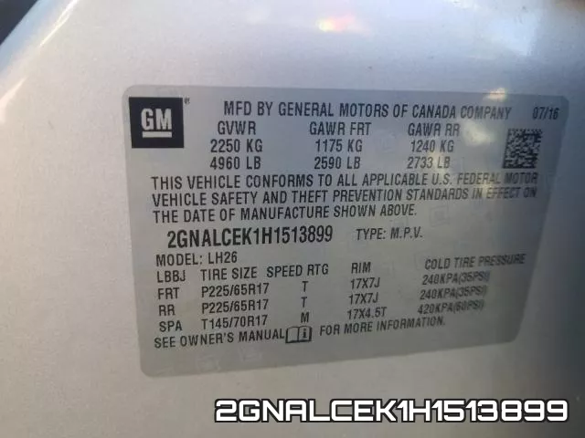 2GNALCEK1H1513899 фото 2